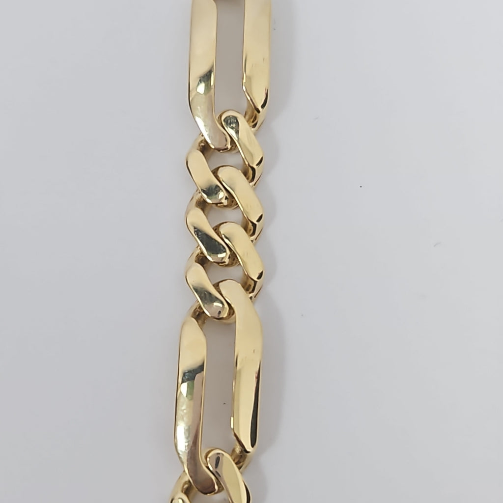 PULSERA CABALLERO MONACO ORO 14K 10.1 (NUEVO)