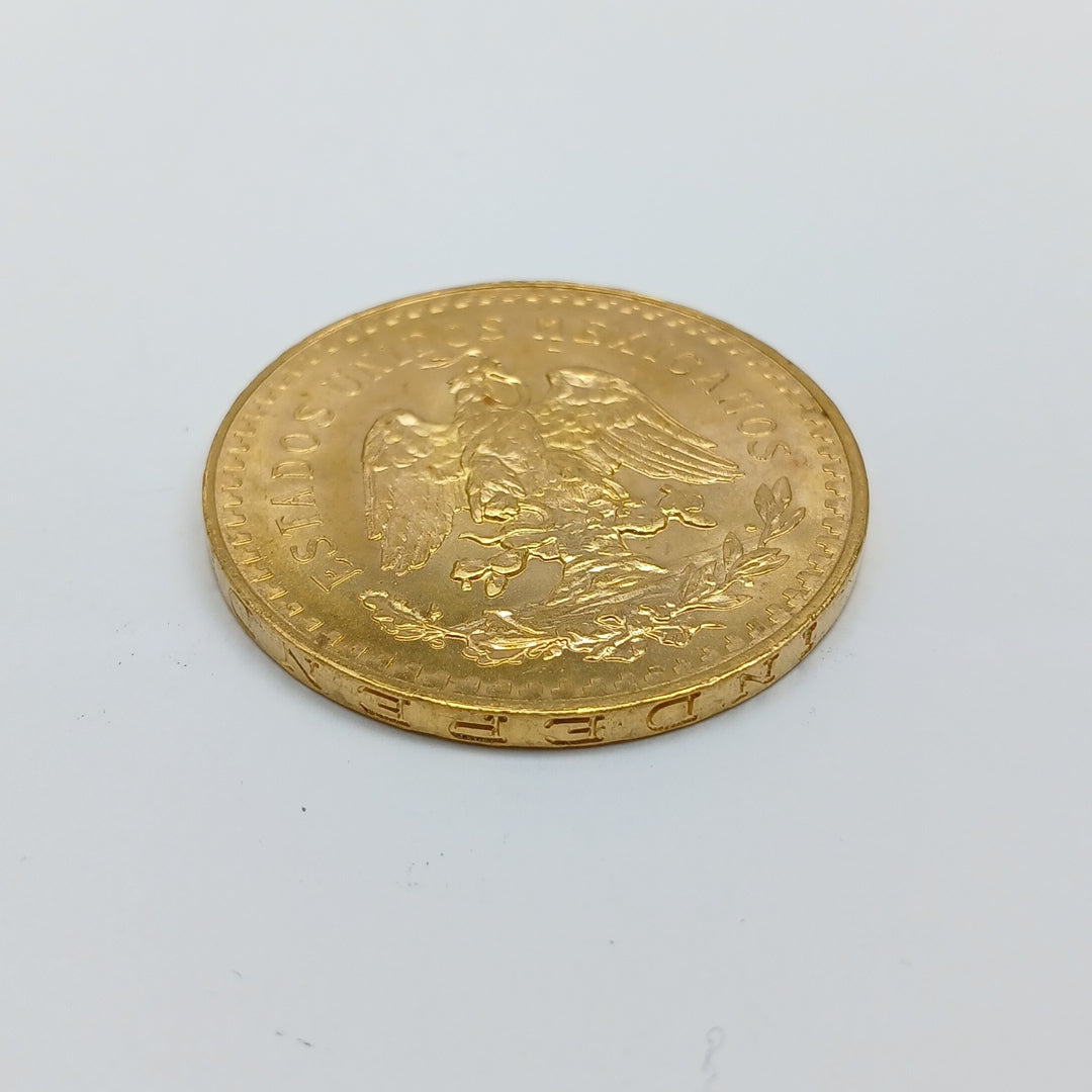 K1 41,60 GRMS - DTO. 0,00 GRMS - 21 K - AVALÚO 77126,40 * IDENTIFICACIÓN MONEDA NOMINATIVA * MONEDAS PESOS 50 PESOS (SEMINUEVO)