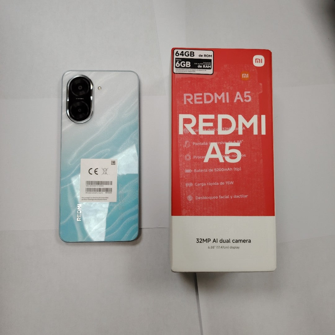 CELULAR XIAOMI REDMI A5 25028RN03L (2025) 64 GB 3 GB RAM (SEMINUEVO)