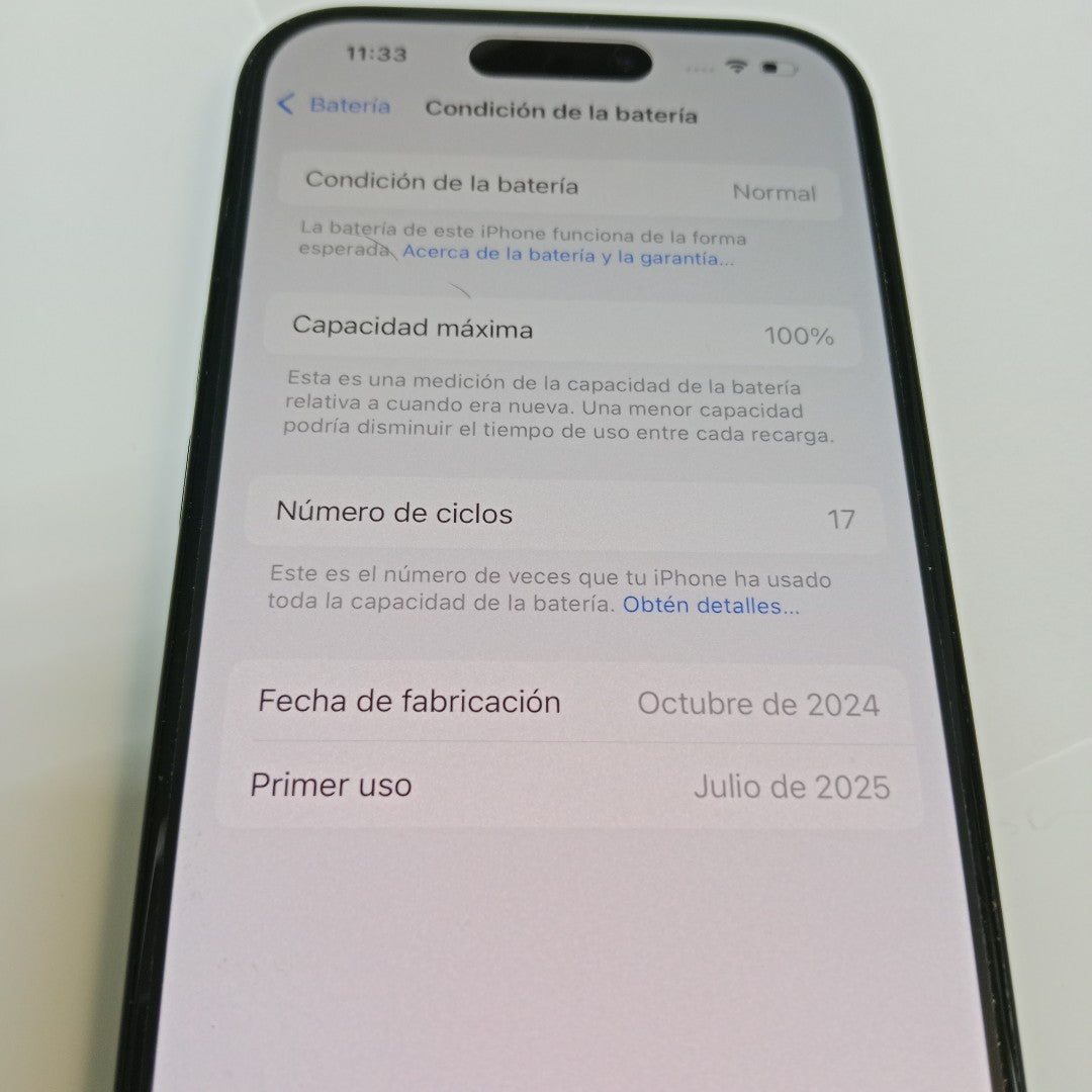 CELULAR APPLE IPHONE 15 A3092 (2023) 128 GB 6 GB RAM (SEMINUEVO)