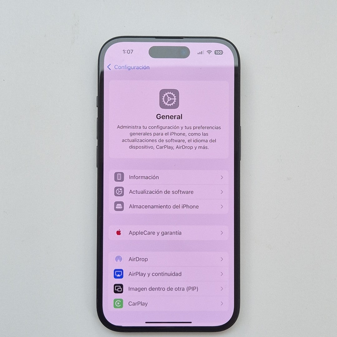 CELULAR APPLE IPHONE 15 A3089 (2023) 128 GB 6 GB RAM (SEMINUEVO)