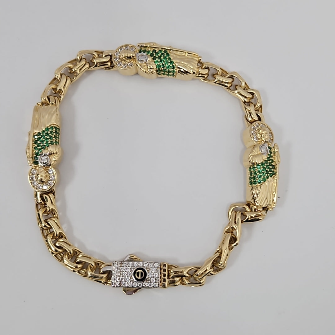 PULSERAS CABALLERO ORO 14K 19.9 (NUEVO)