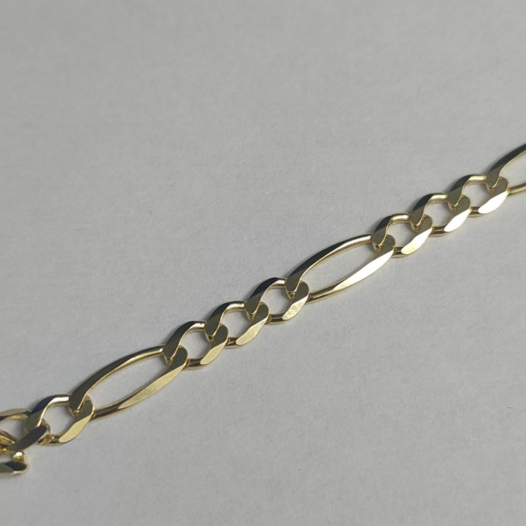 PULSERAS CABALLERO CARTIER 3*1 AMARILLA ORO 14K 6.4 (NUEVO)