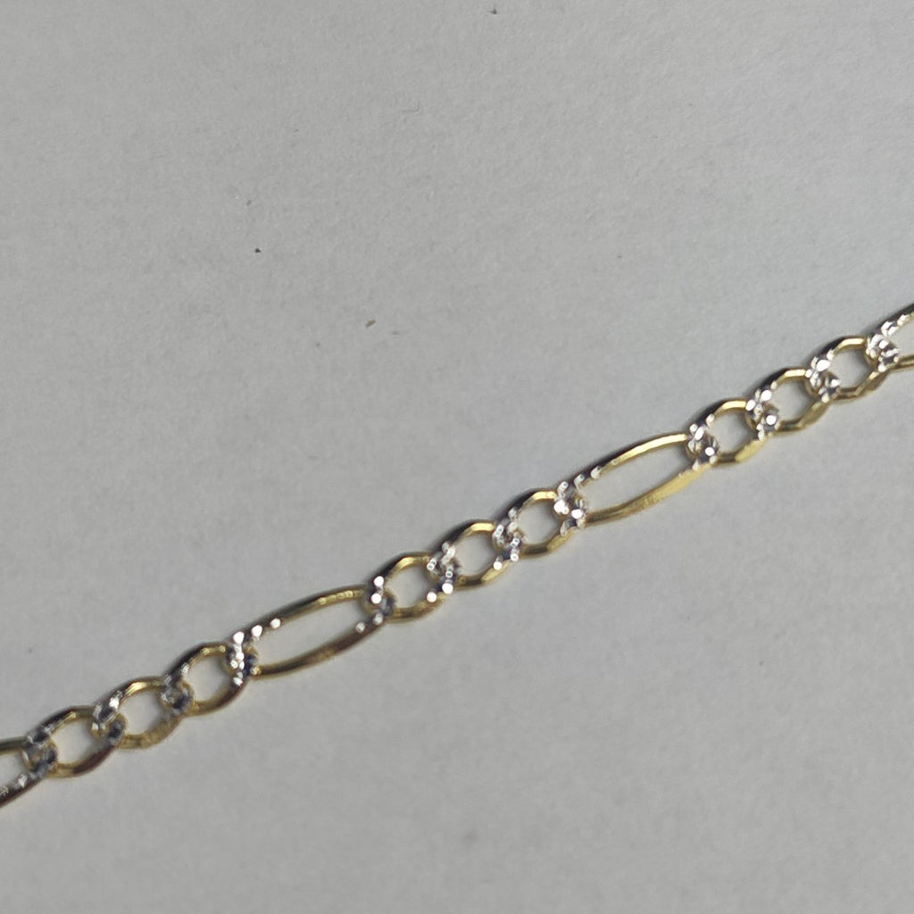 CADENAS CARTIER 3*1 DIAMANTADA ORO 14K 7.9 (NUEVO)