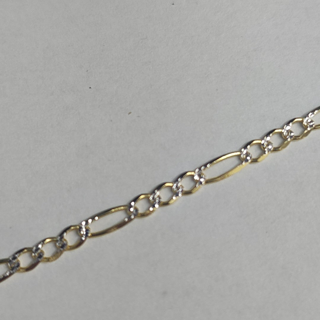 CADENAS CARTIER 3*1 DIAMANTADA ORO 14K 7.9 (NUEVO)