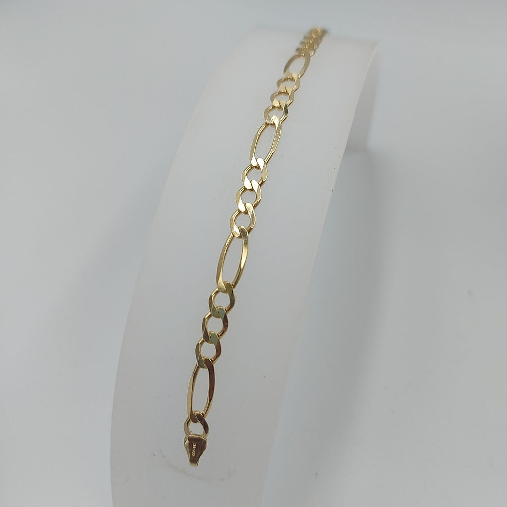 PULSERAS CABALLERO CARTIER 3*1 AMARILLA ORO 14K 6.4 (NUEVO)