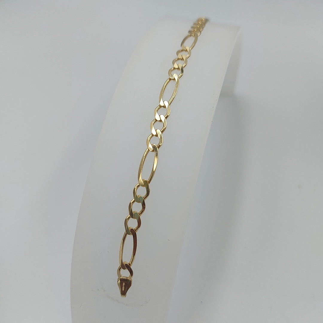 PULSERAS CABALLERO CARTIER 3*1 AMARILLA ORO 14K 6.4 (NUEVO)