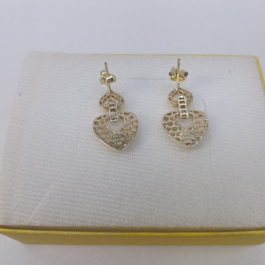 BROQUELES ORO 14K 3.4 (NUEVO)