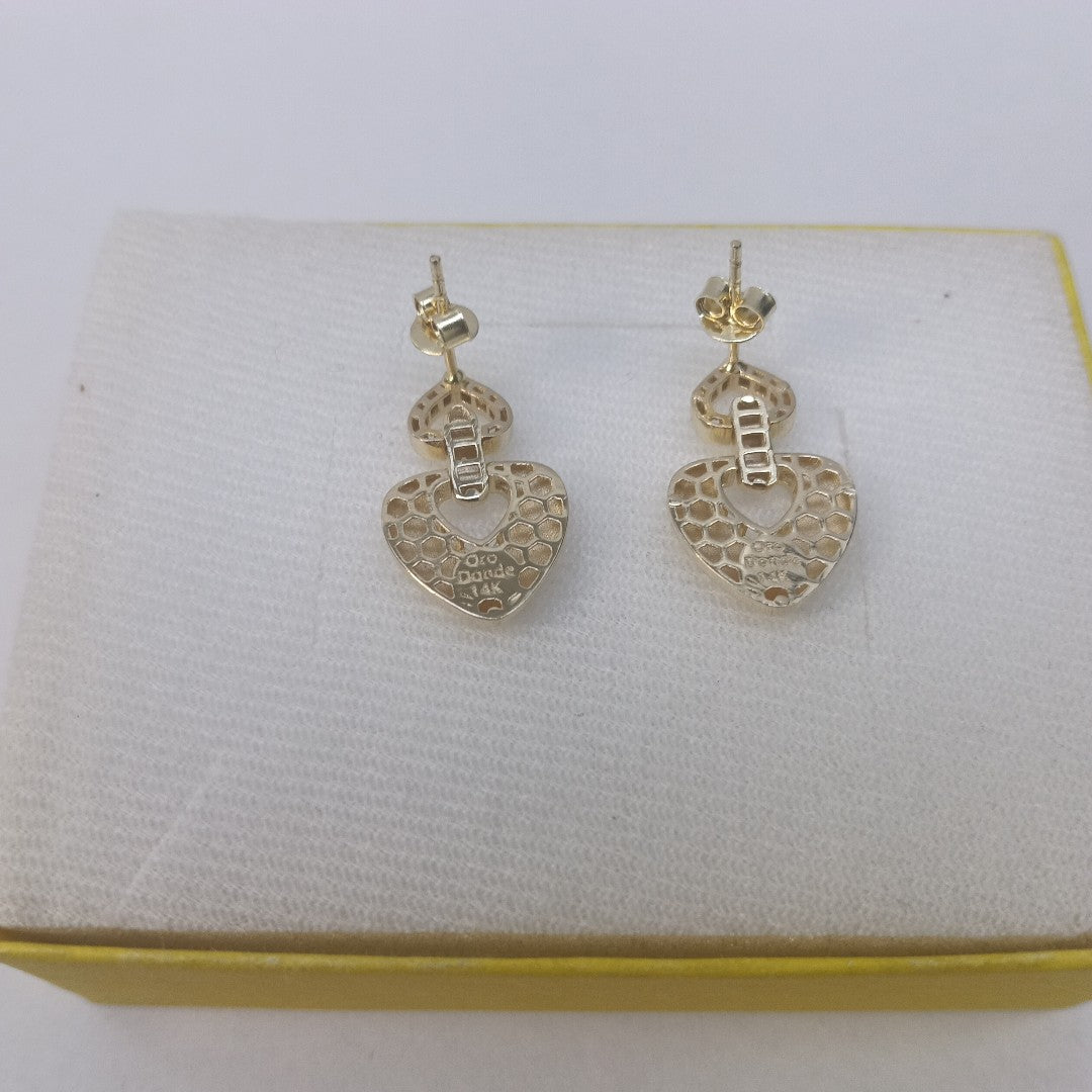 BROQUELES ORO 14K 3.4 (NUEVO)