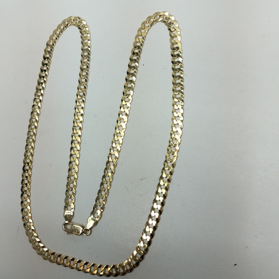 CADENAS BARBADA AMARILLA ORO 14K 24.7 (NUEVO)