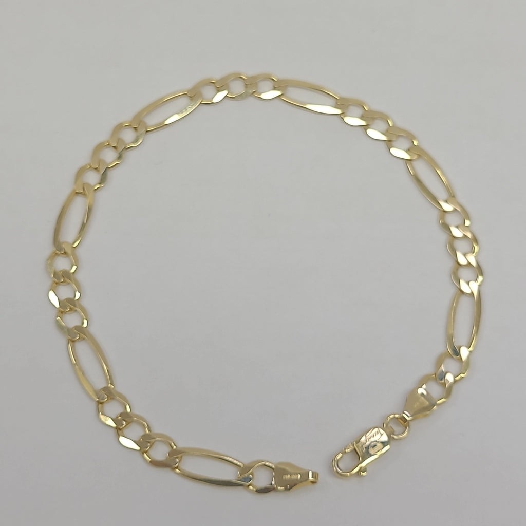 PULSERAS CABALLERO CARTIER 3*1 AMARILLA ORO 14K 6.4 (NUEVO)