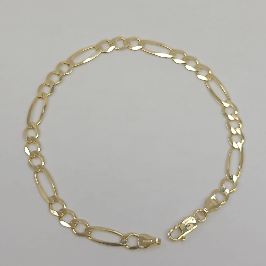 PULSERAS CABALLERO CARTIER 3*1 AMARILLA ORO 14K 6.4 (NUEVO)