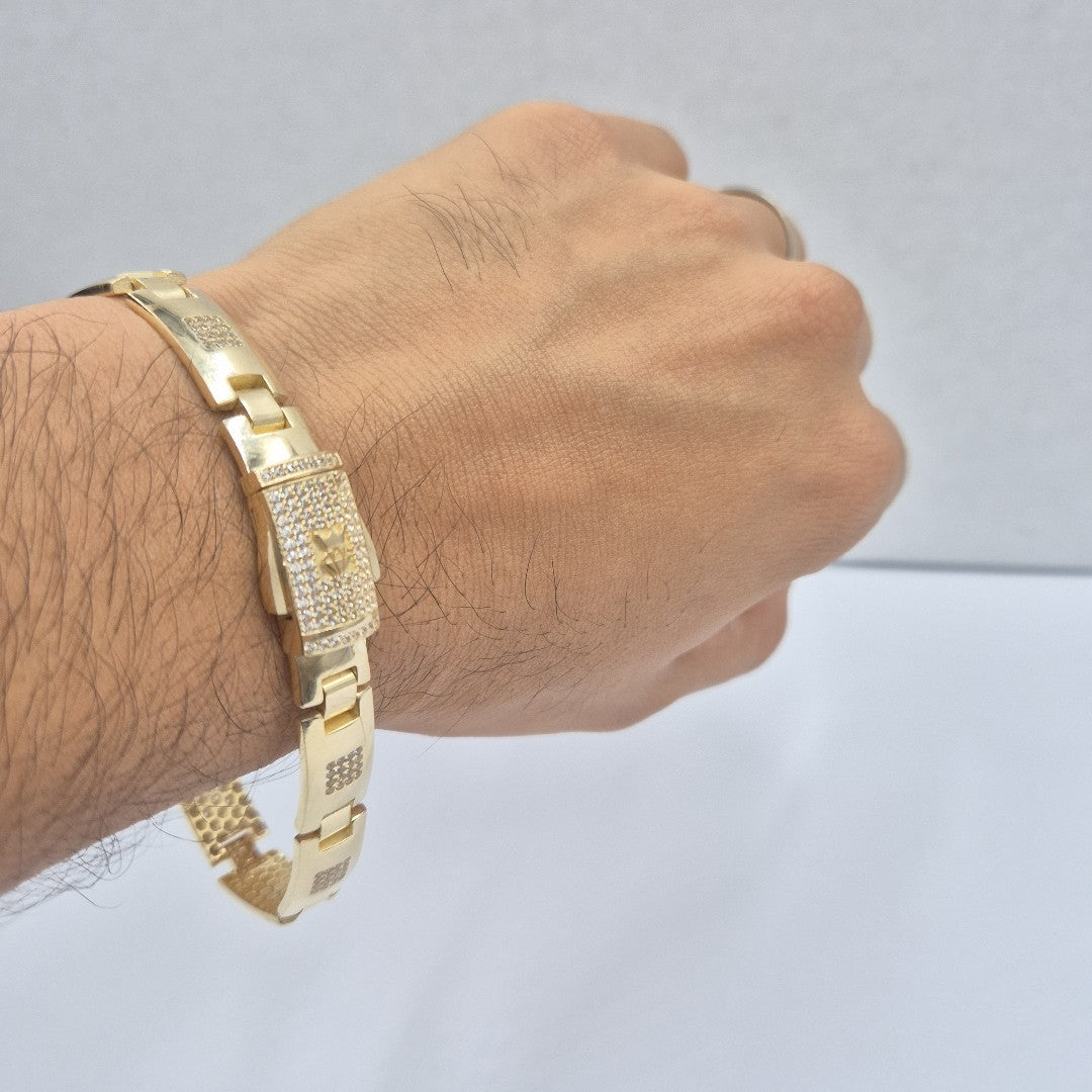 PULSERAS CABALLERO ORO 14K 18.3 (NUEVO)