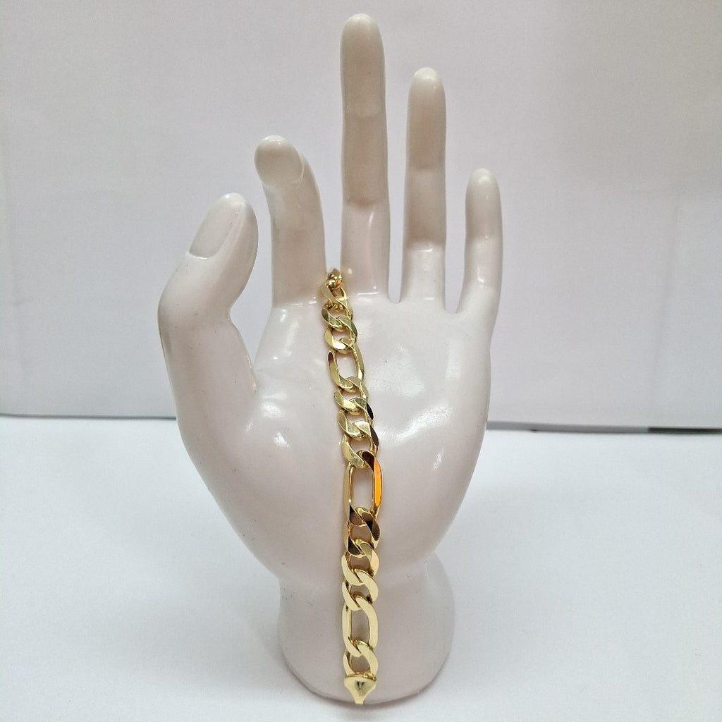 PULSERAS CABALLERO CARTIER 3*1 AMARILLA ORO 14K 26 (NUEVO)