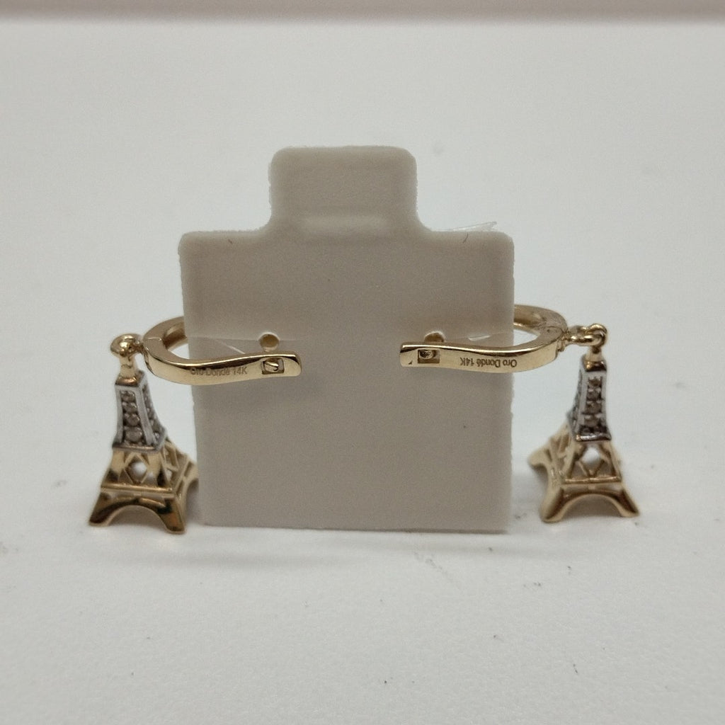 BROQUELES ORO 14K 3.2 (NUEVO)