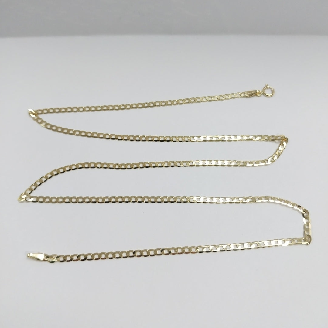 CADENAS BARBADA AMARILLA ORO 14K 3.7 (NUEVO)