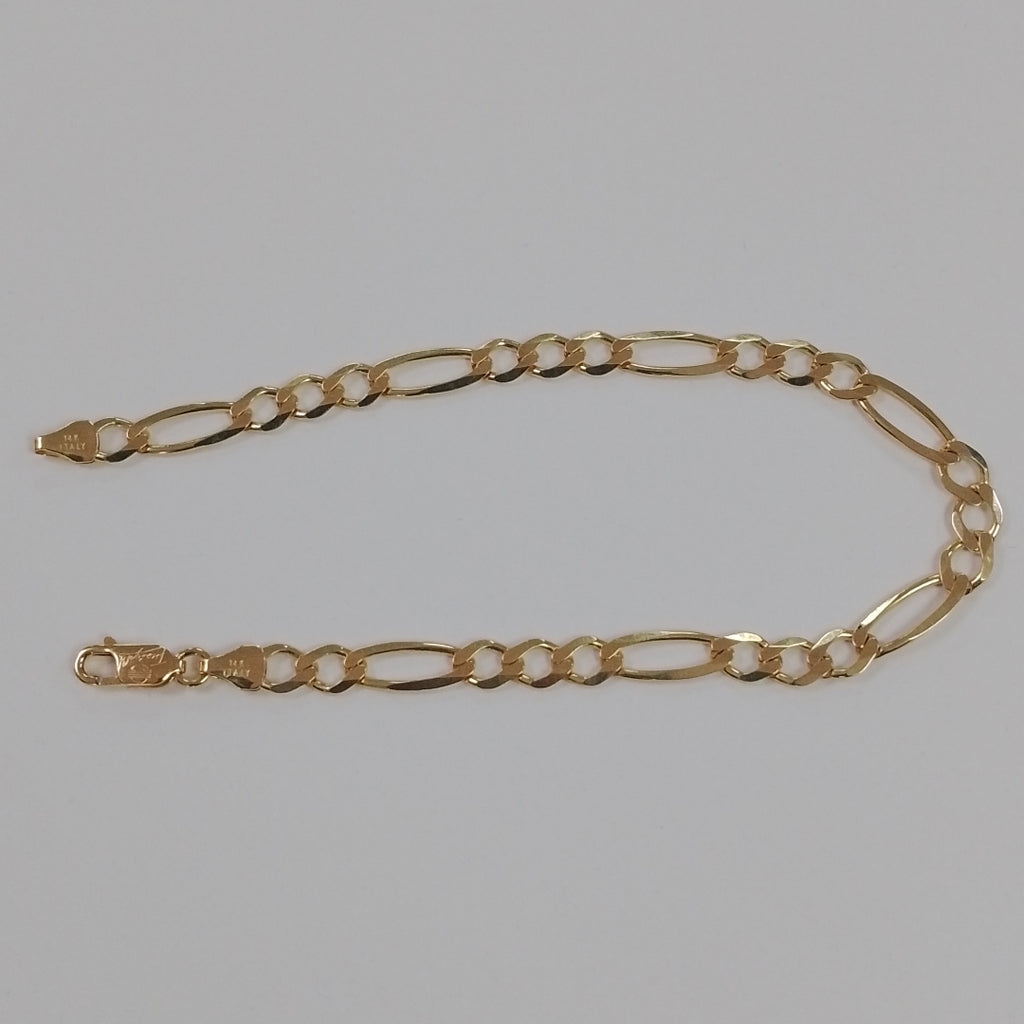 PULSERAS CABALLERO CARTIER 3*1 AMARILLA ORO 14K 6.4 (NUEVO)