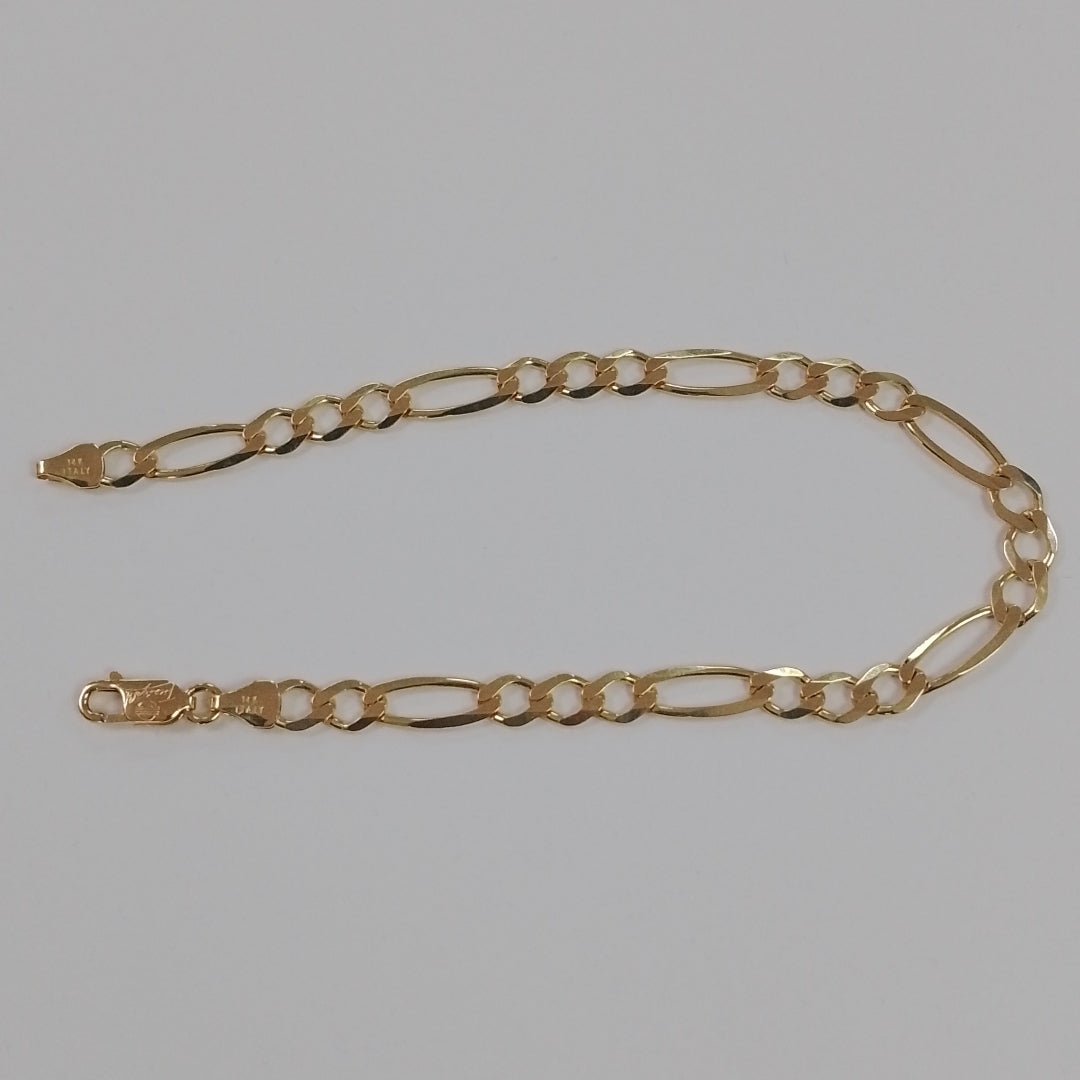 PULSERAS CABALLERO CARTIER 3*1 AMARILLA ORO 14K 6.4 (NUEVO)