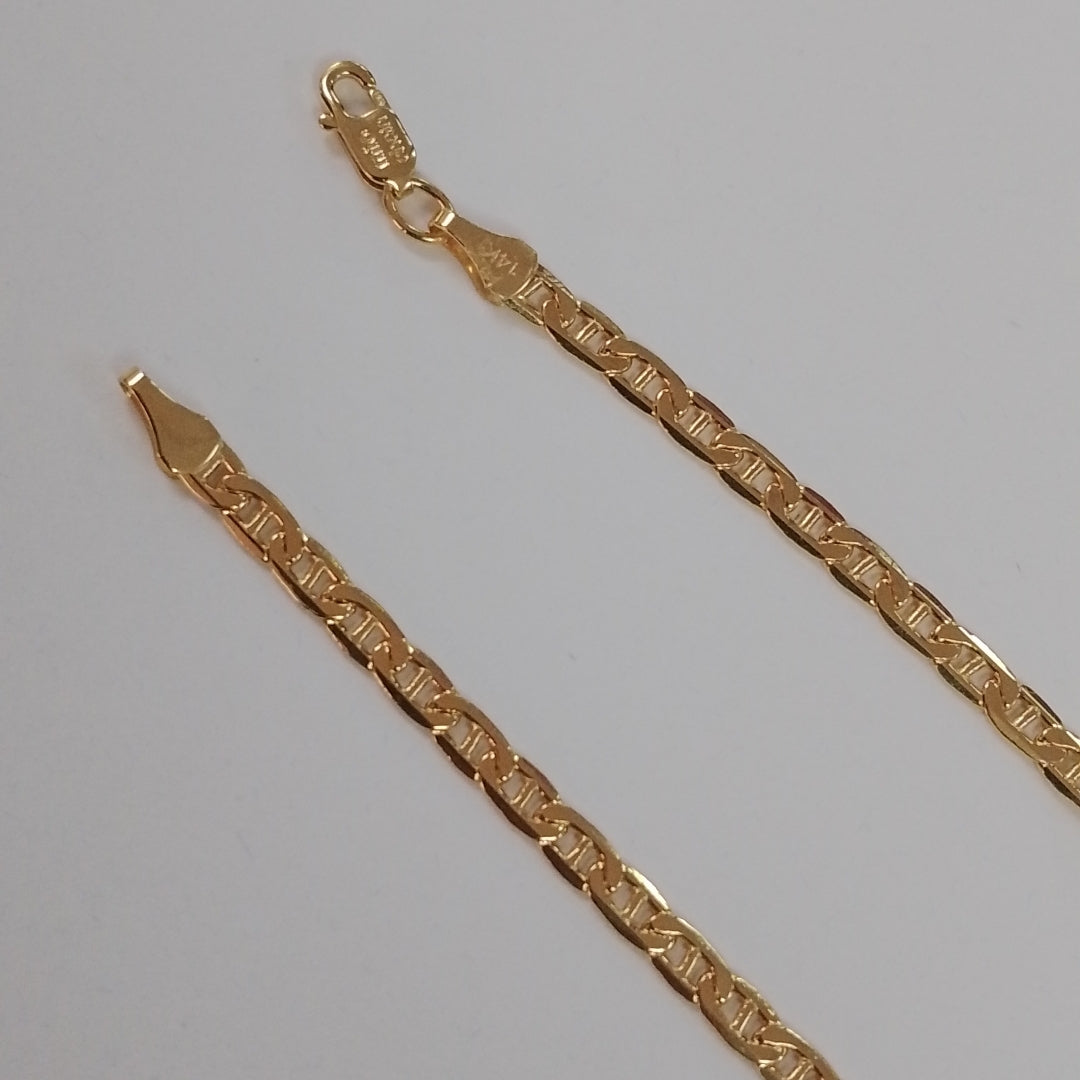 PULSERAS CABALLERO GUCCHI ORO 14K 4.4 (NUEVO)