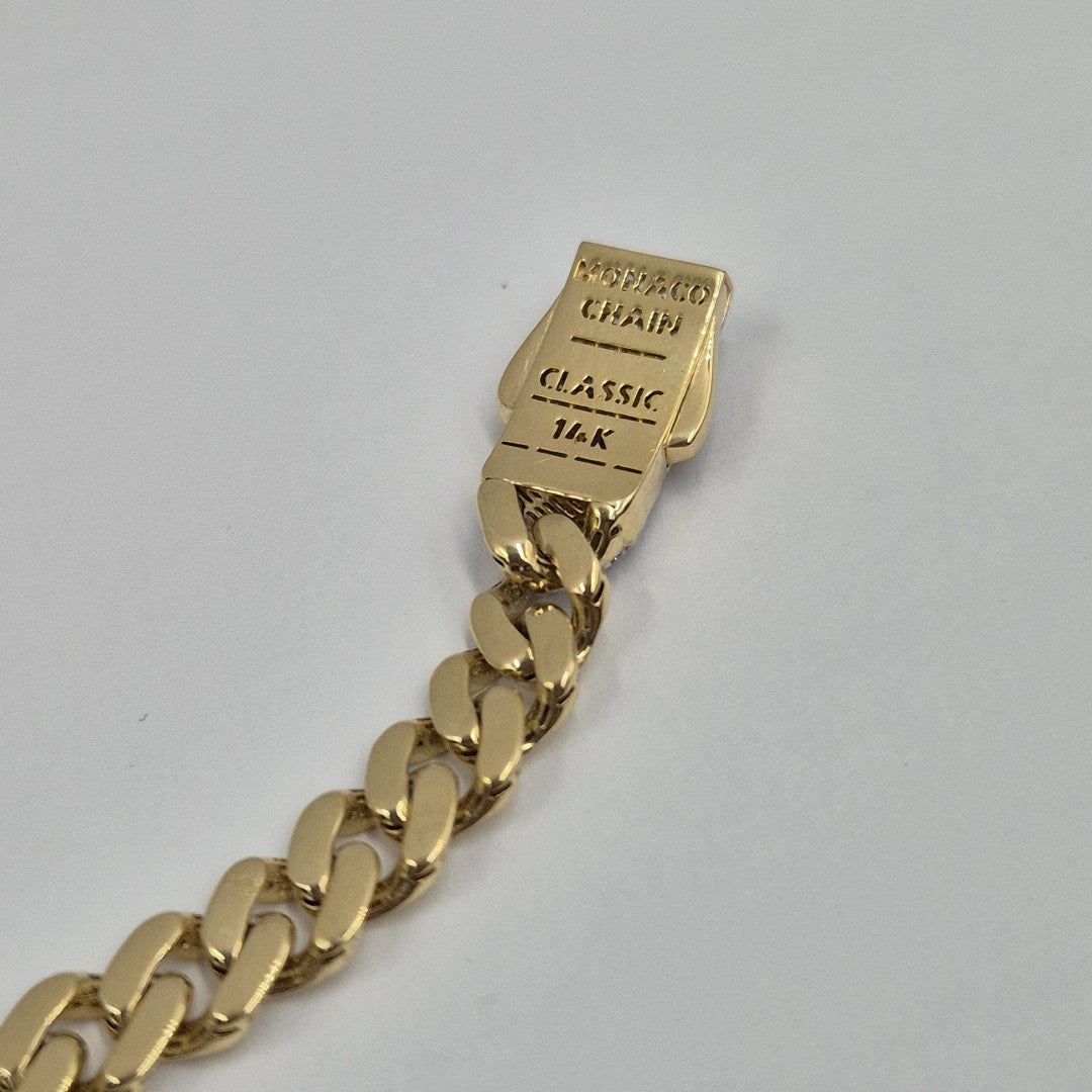 PULSERA CABALLERO MONACO ORO 14K 8.2 (NUEVO)