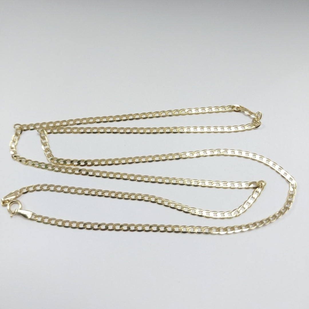 CADENAS BARBADA AMARILLA ORO 14K 4.2 (NUEVO)