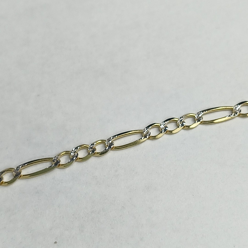 CADENAS CARTIER 3*1 DIAMANTADA ORO 14K 8.5 (NUEVO)