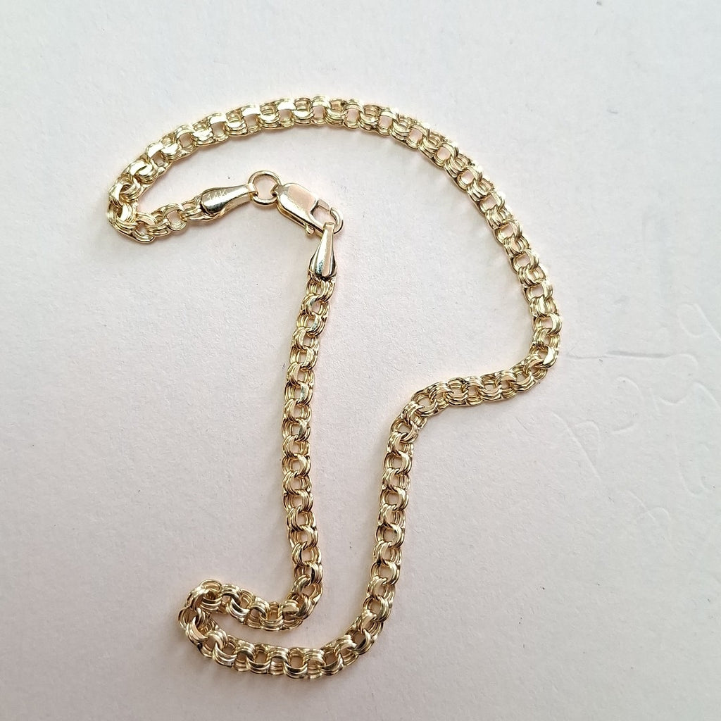 PULSERAS CABALLERO ORO 14K 1.8 (NUEVO)