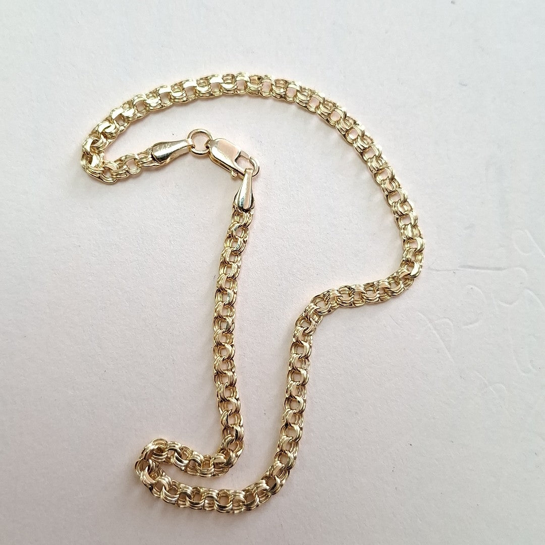 PULSERAS CABALLERO ORO 14K 1.8 (NUEVO)