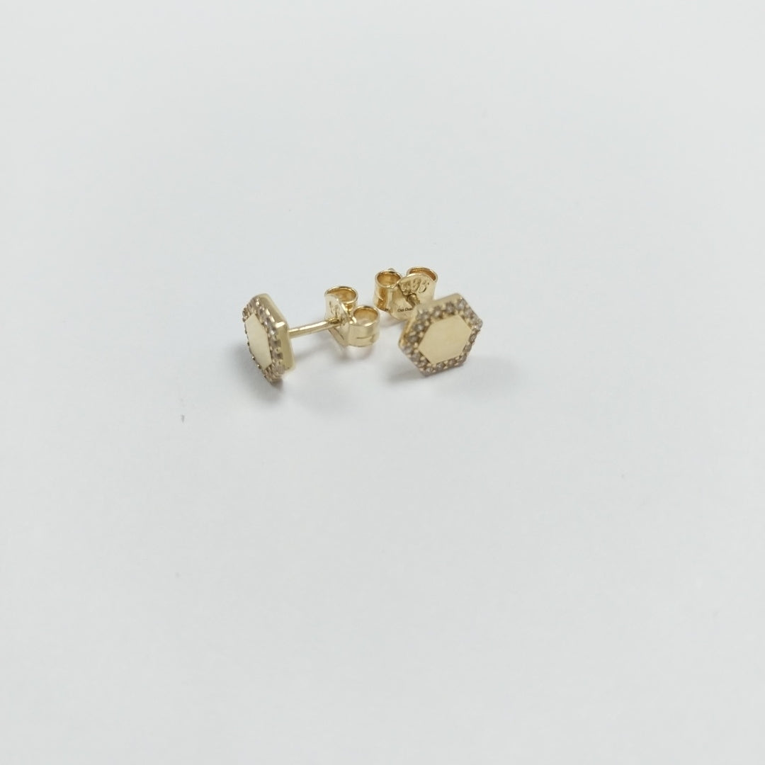BROQUELES ORO 14K 1.5 (NUEVO)