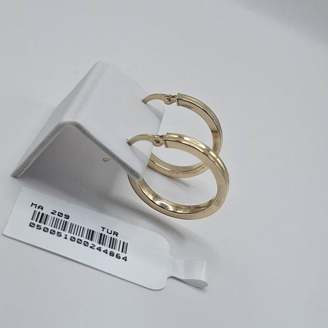 ARRACADAS ORO 14K 1.5 (NUEVO)