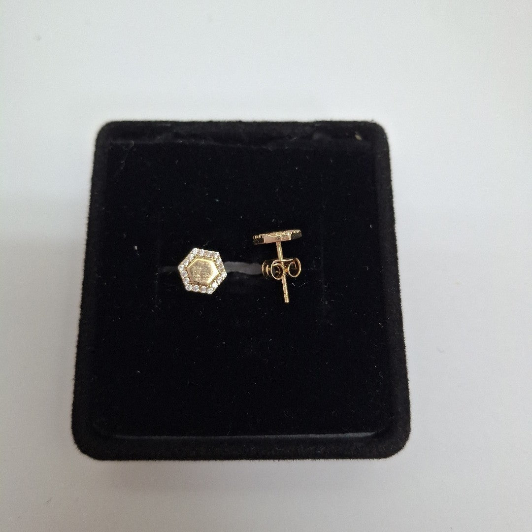BROQUELES ORO 14K 1.4 (NUEVO)