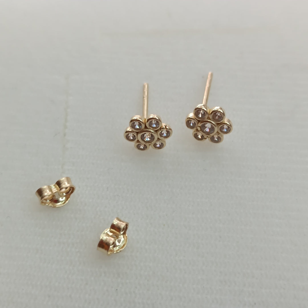 BROQUELES ORO 14K 1.2 (NUEVO)