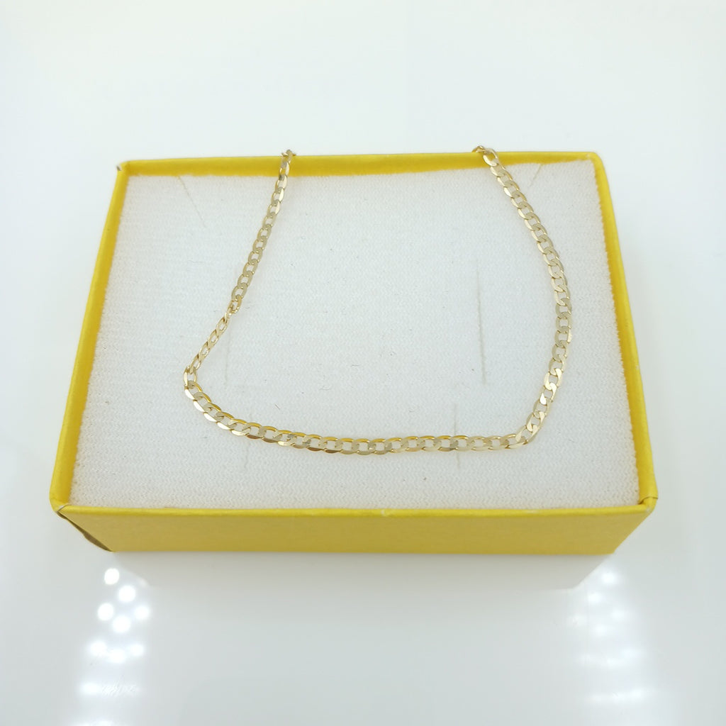 PULSERAS CABALLERO BARBADA AMARILLA ORO 14K 1.6 (NUEVO)