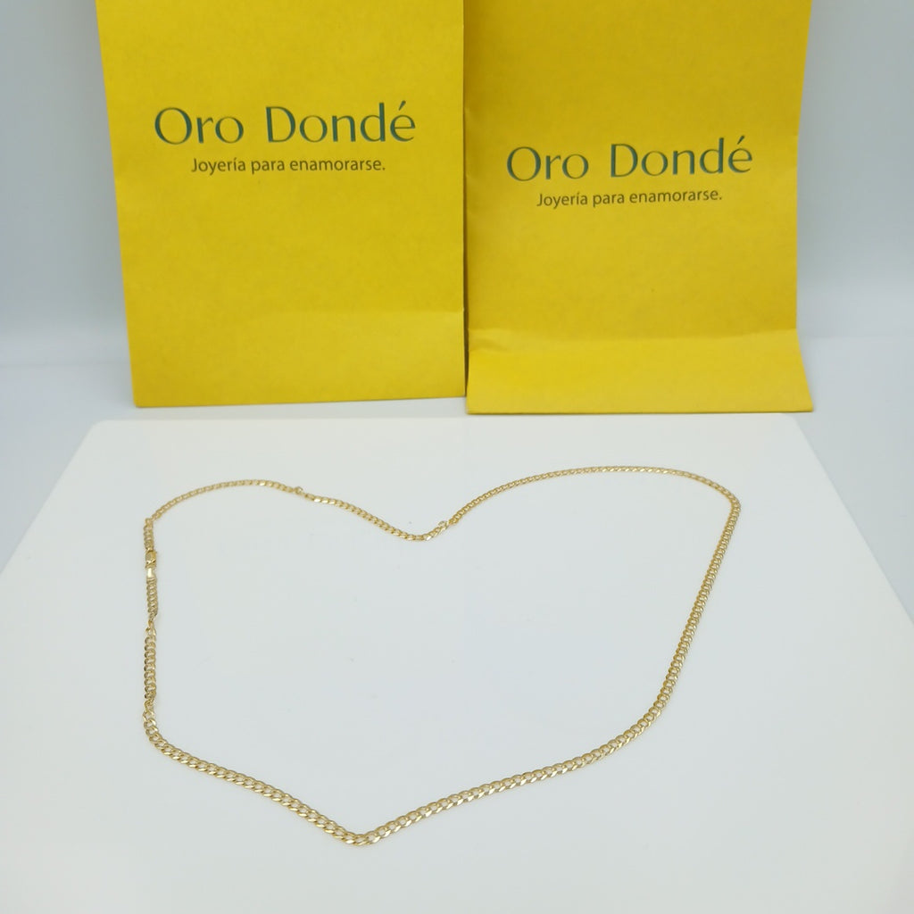 CADENAS BARBADA AMARILLA ORO 14K 7.1 (NUEVO)