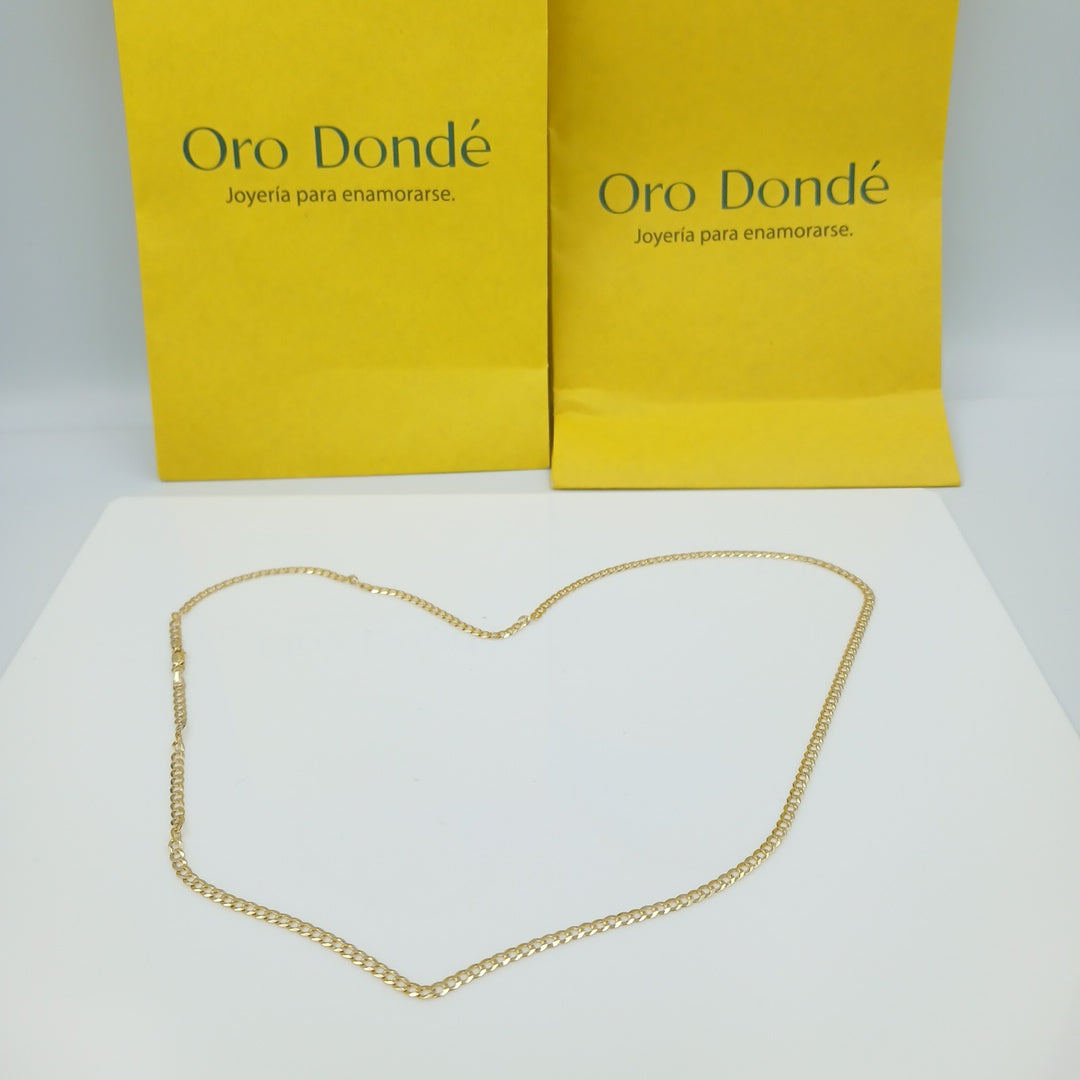 CADENAS BARBADA AMARILLA ORO 14K 7.1 (NUEVO)