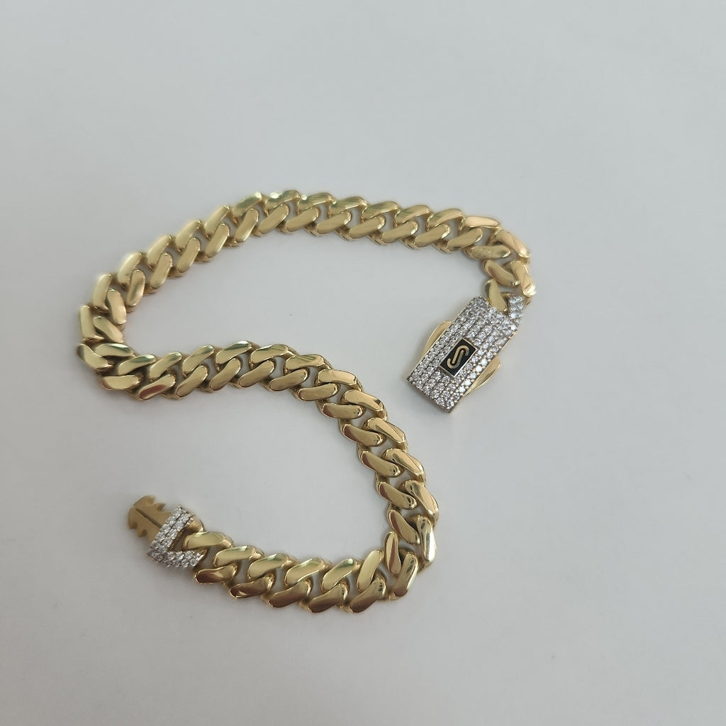 PULSERA MONACO ORO 14K 7.3 (NUEVO)