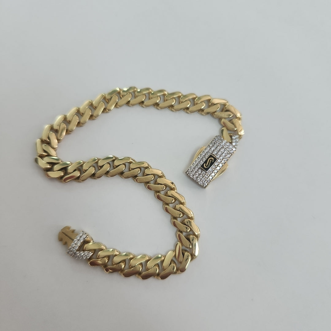 PULSERA MONACO ORO 14K 7.3 (NUEVO)