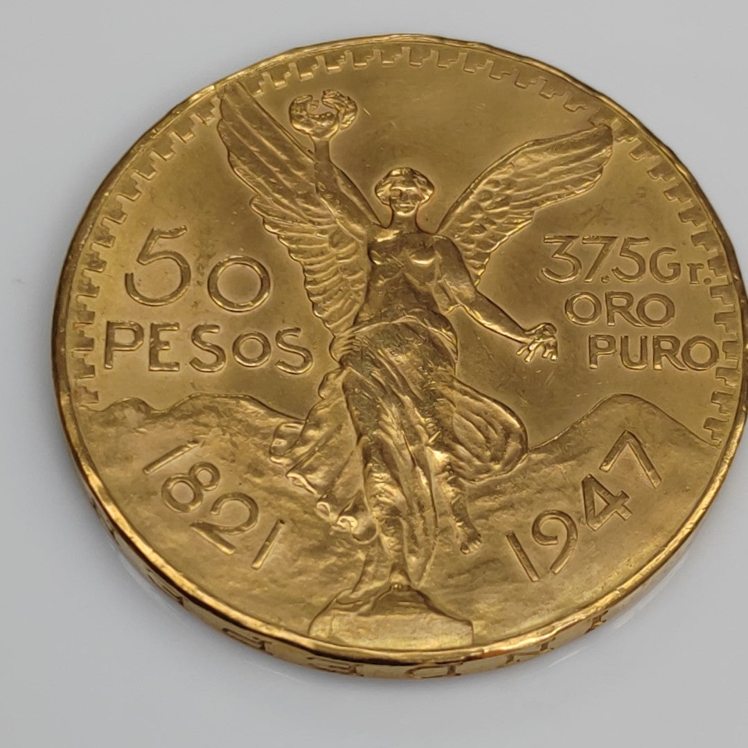 K1 41,60 GRMS 21 K IDENTIFICACIÓN MONEDA NOMINATIVA MONEDAS PESOS 50 PESOS (SEMINUEVO)
