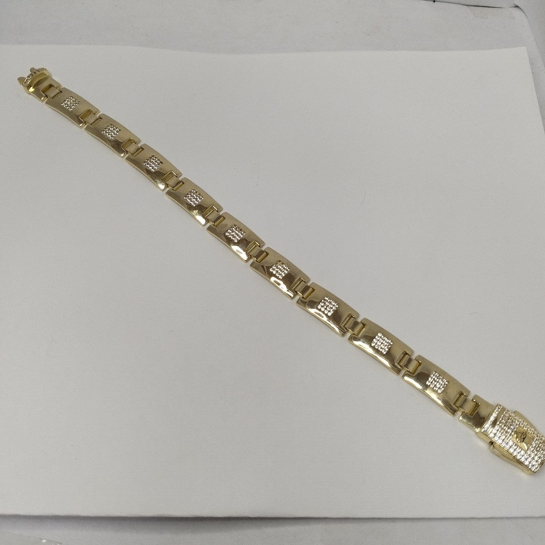 PULSERAS CABALLERO ORO 14K 17.4 (NUEVO)