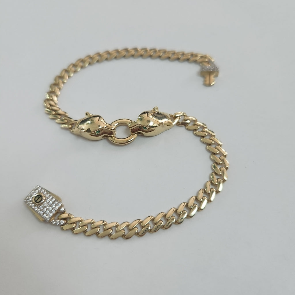 PULSERAS CABALLERO ORO 14K 8.3 (NUEVO)