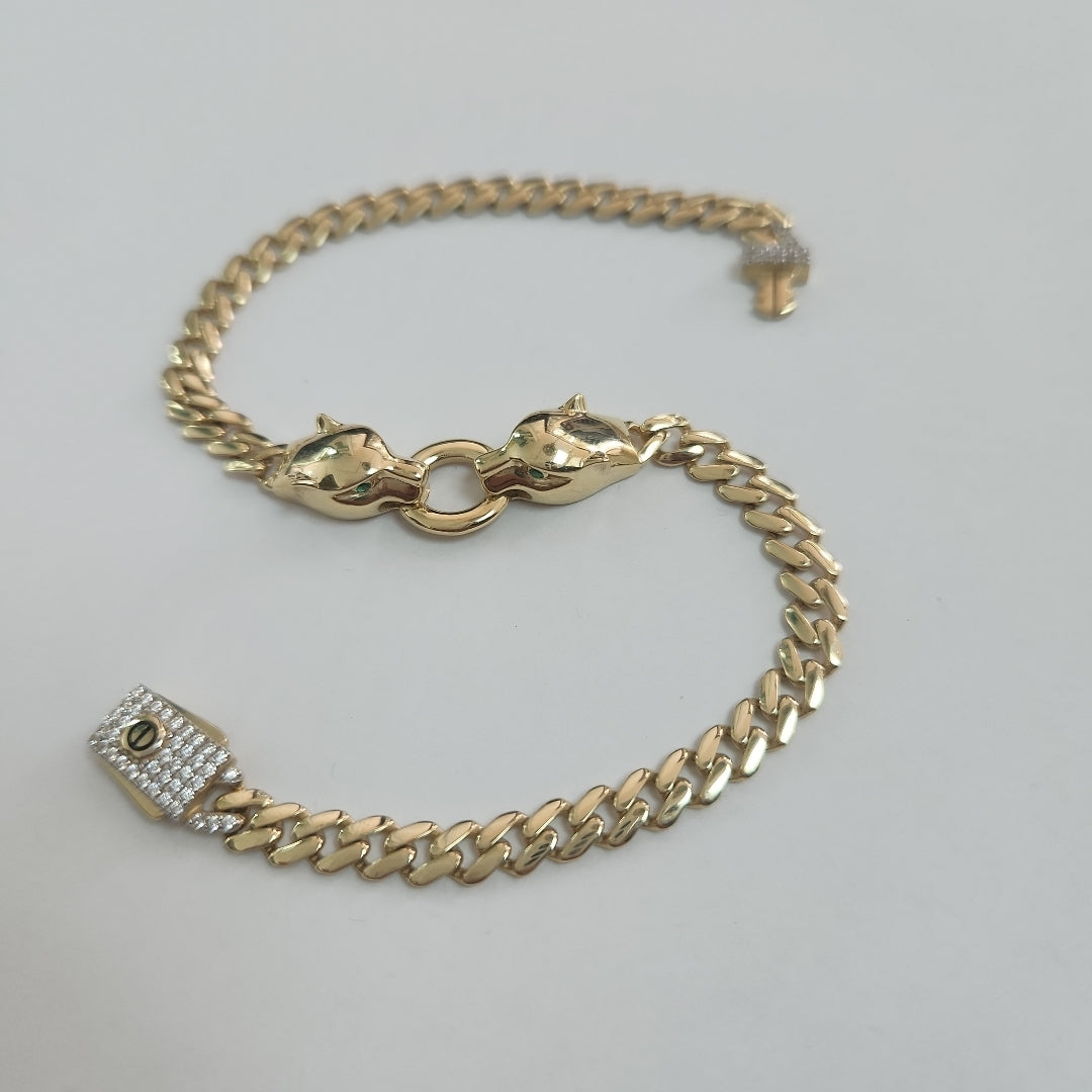 PULSERAS CABALLERO ORO 14K 8.3 (NUEVO)