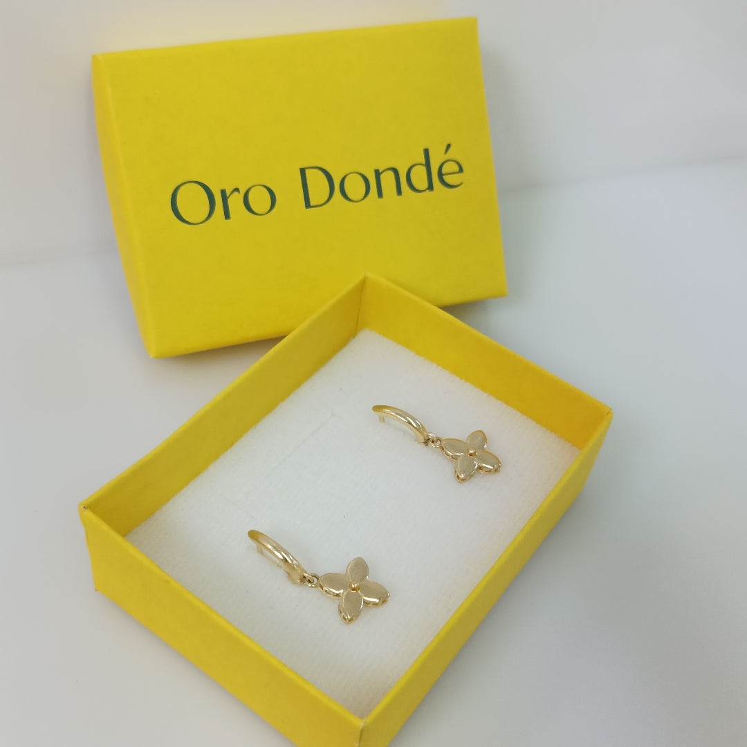 BROQUELES ORO 14K 3.2 (NUEVO)