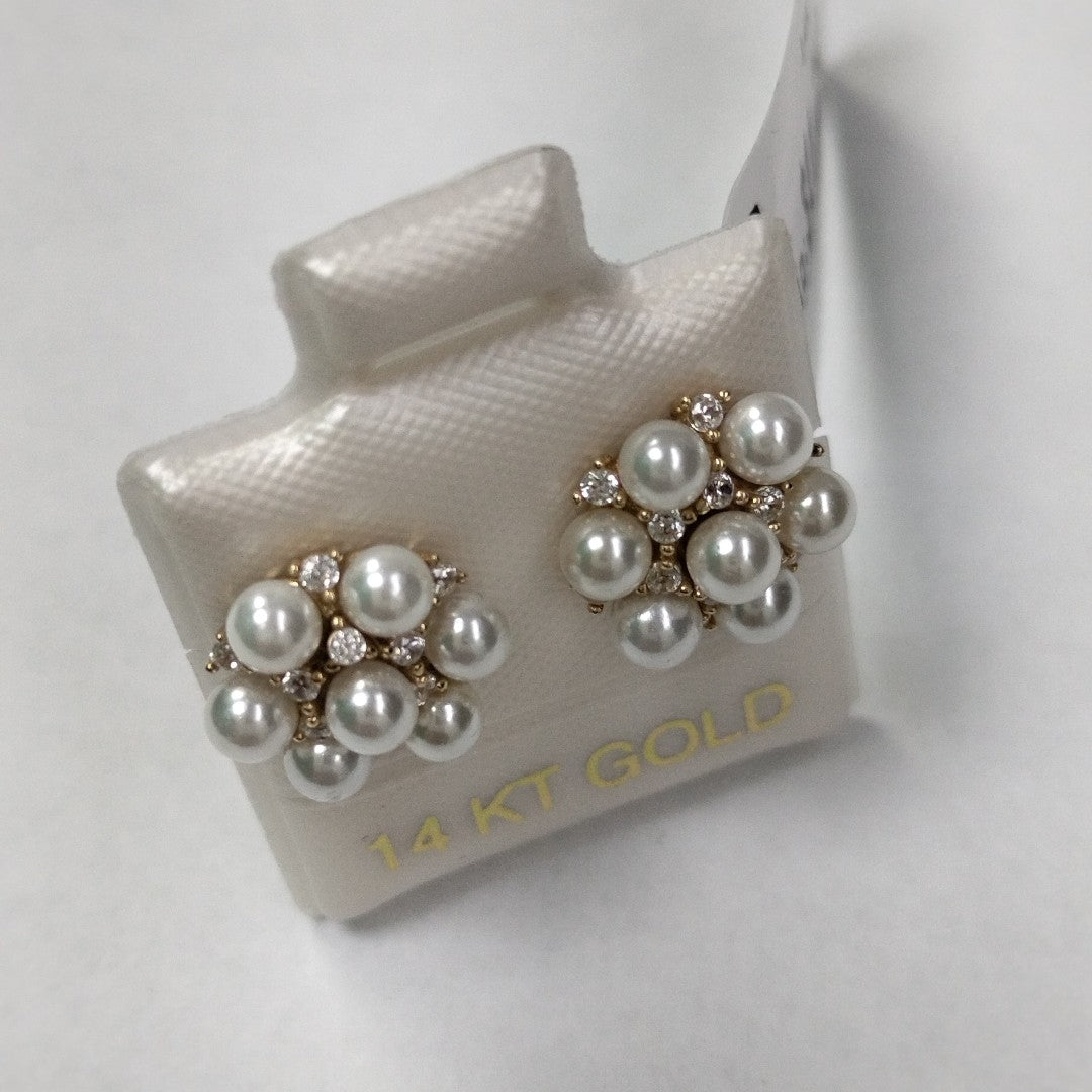 BROQUELES ORO 14K 2.5 (NUEVO)