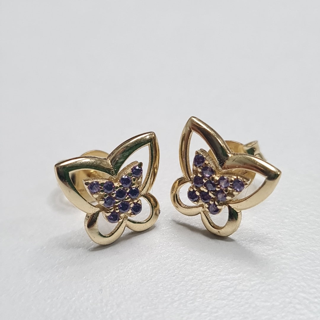 BROQUELES ORO 14K 1.5 (NUEVO)