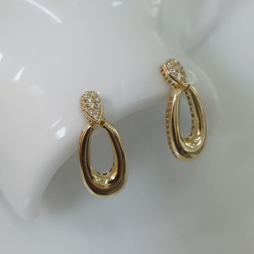 BROQUELES ORO 14K 4.3 (NUEVO)
