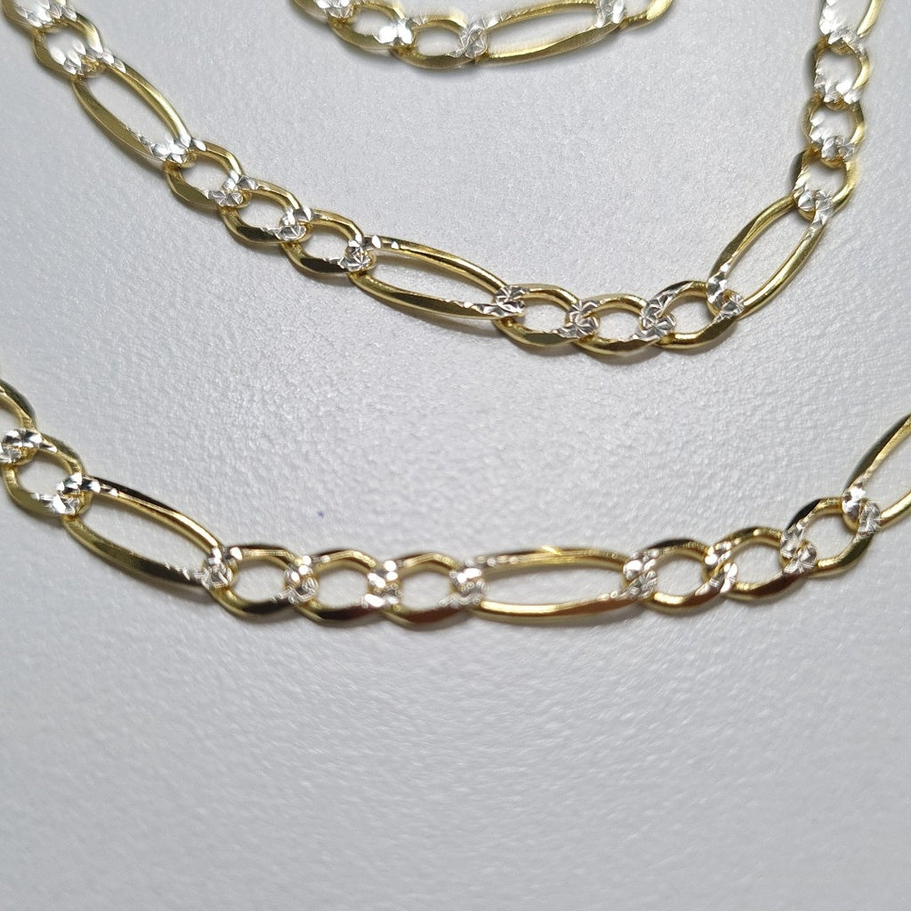 CADENAS CARTIER 3 1 DIAMANTADA ORO 14K 8.5 (NUEVO)