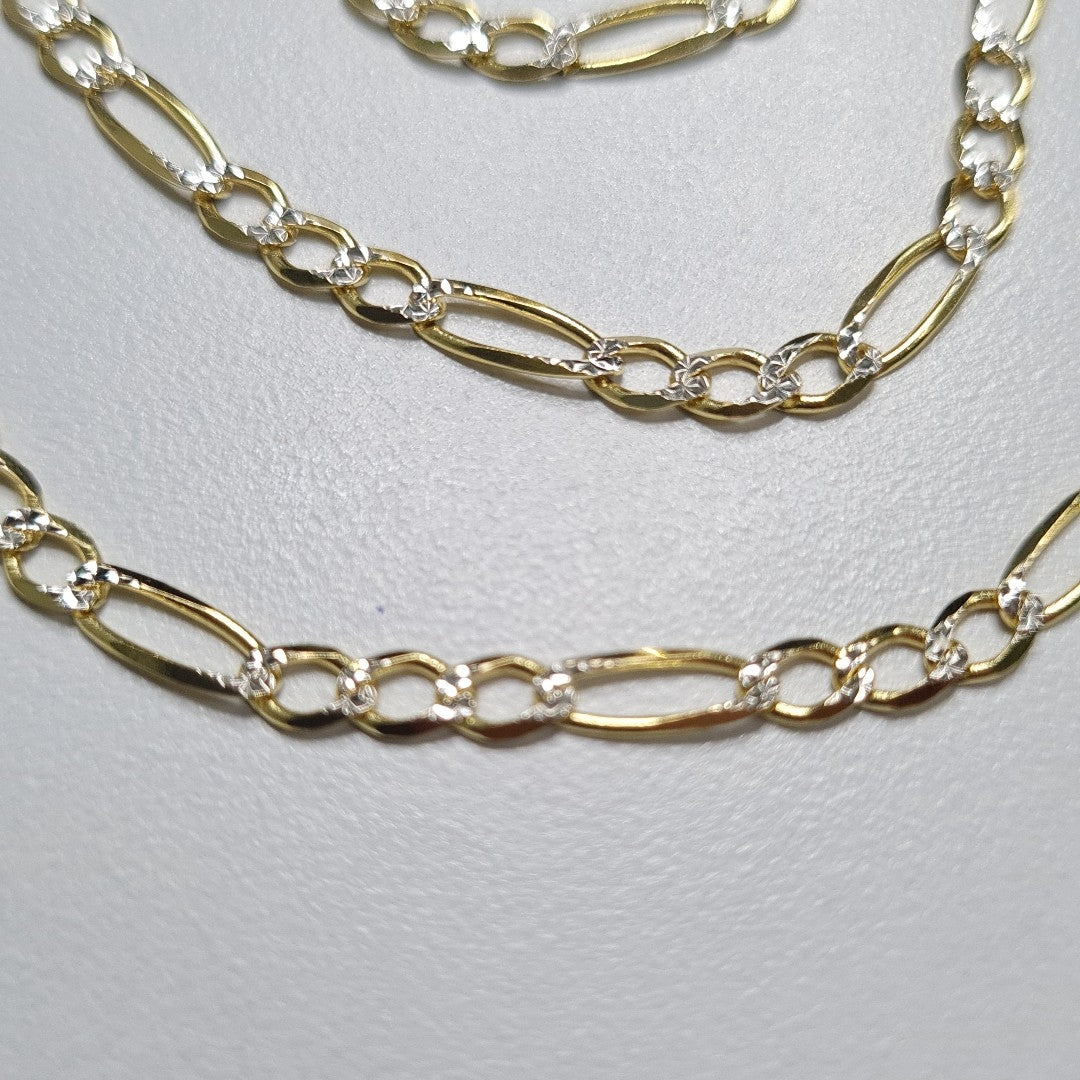 CADENAS CARTIER 3 1 DIAMANTADA ORO 14K 8.5 (NUEVO)
