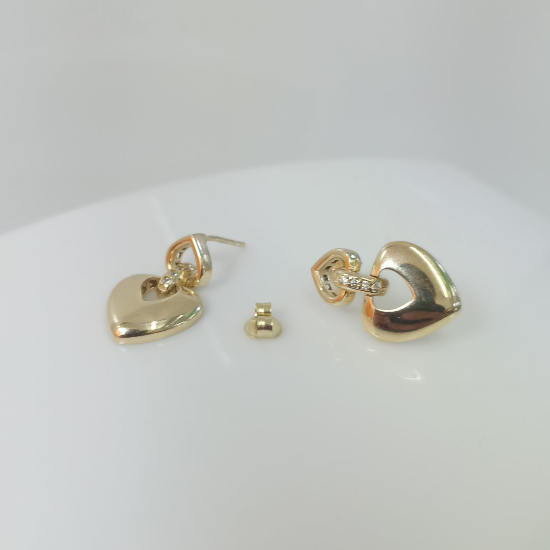 BROQUELES ORO 14K 3.4 (NUEVO)