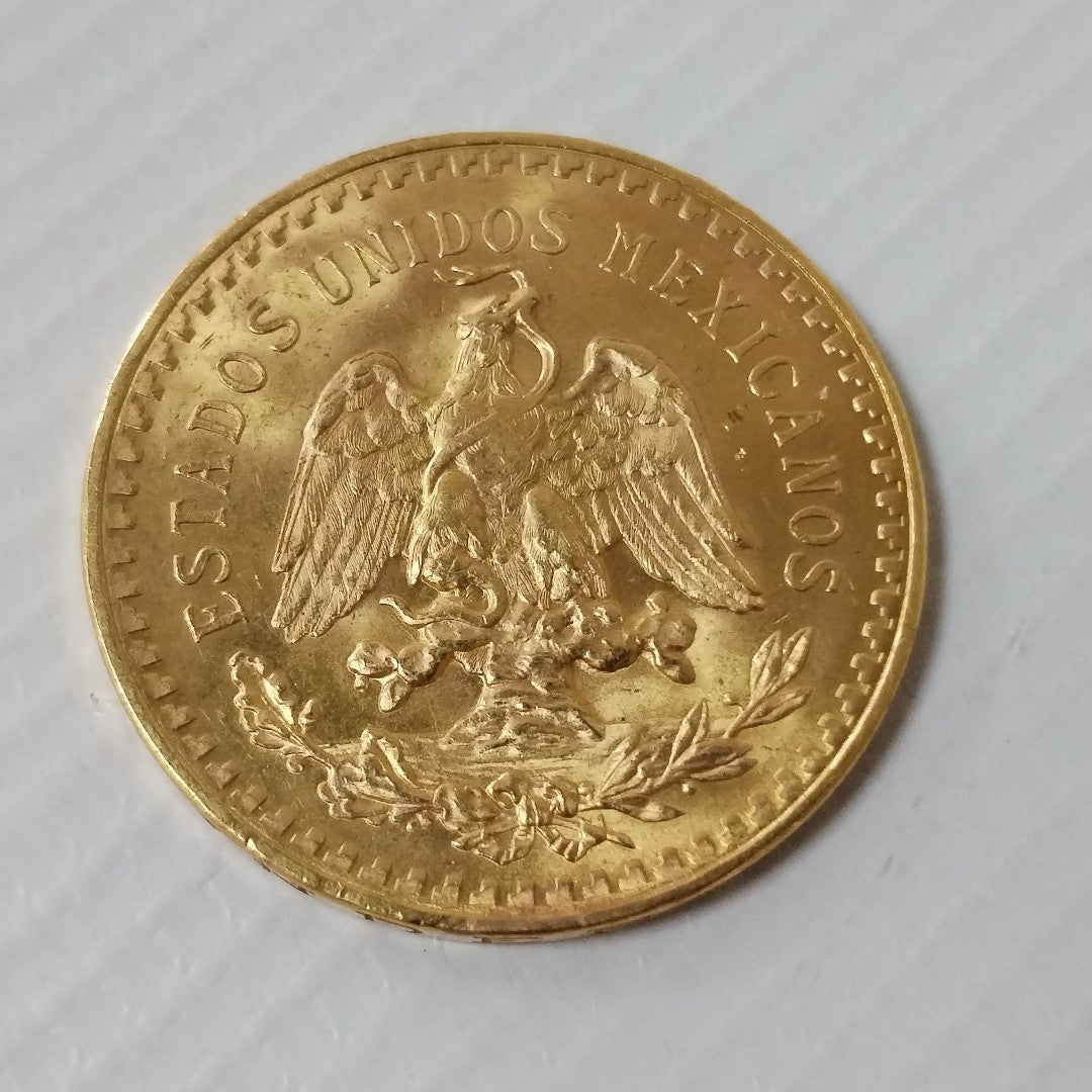 K1 41.6 GRMS 21 K IDENTIFICACIÓN MONEDA NOMINATIVA. MONEDAS PESOS 50 PESO (SEMINUEVO)