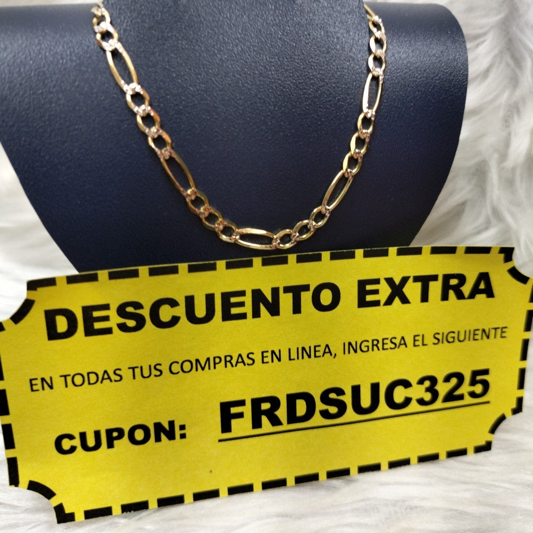CADENAS CARTIER 3 1 DIAMANTADA ORO 14K 7.2 (NUEVO)